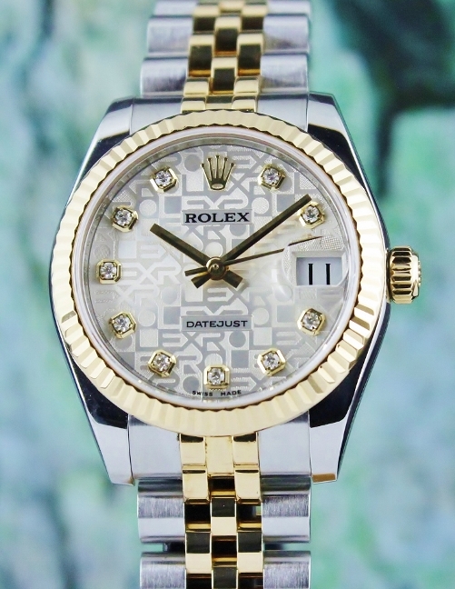 (image for) ROLEX MID SIZE TWO TONE OYSTER PERPETUAL DATEJUST / 178273
